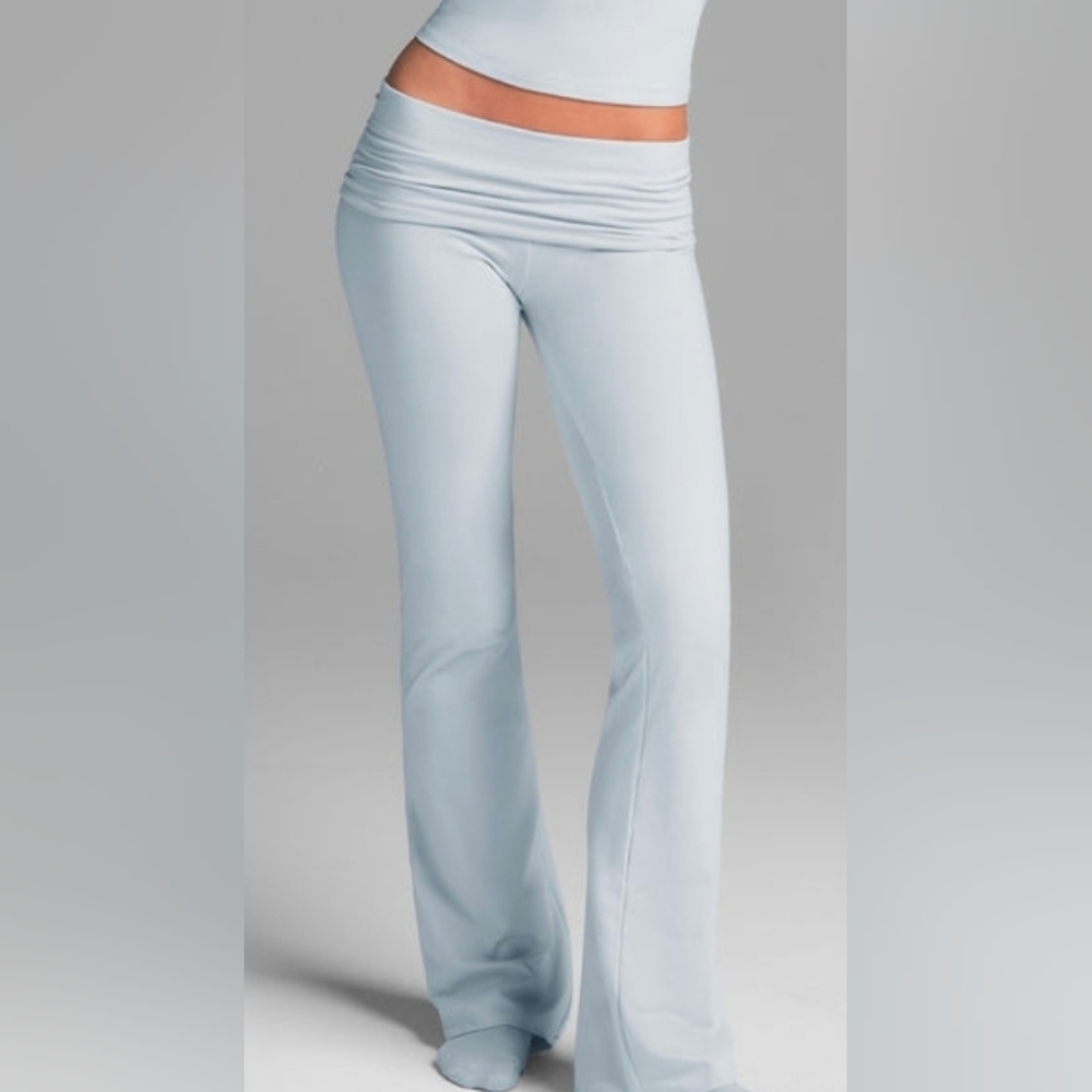 Skims Cotton Jersey Fold Over Pants NWT